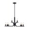 Designers Fountain Skye 12-Light Matte Black Minimalist Tiered Candle Chandelier for Dining Rooms D314C-12CH-MB - alternate 1